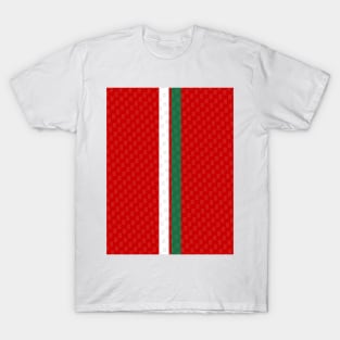 Wales Retro 1996 - 1998 Red White Green Stripes T-Shirt